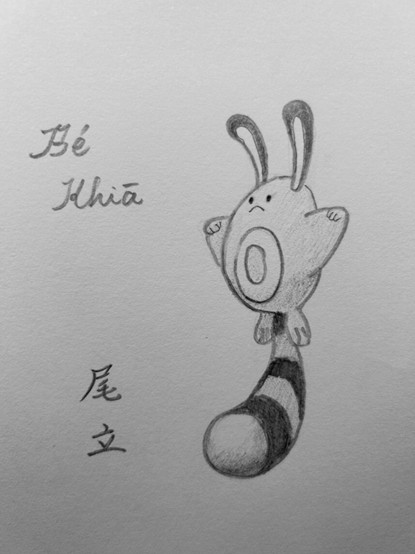 尾竪